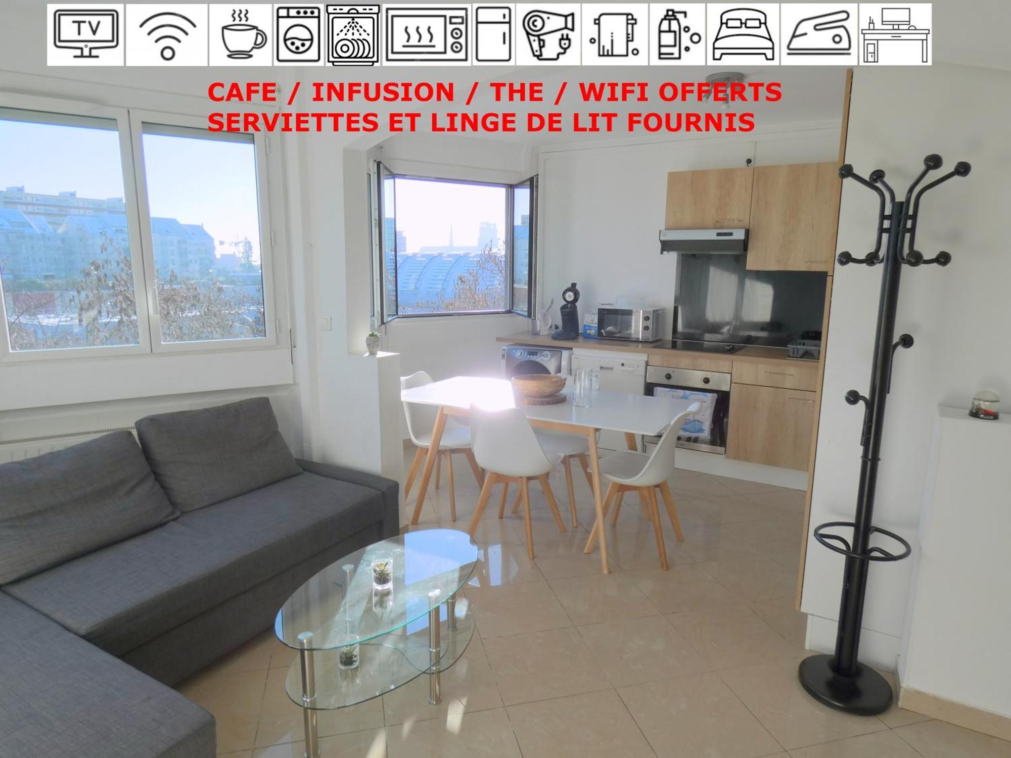 37M2 Lumineux Face Gare Sncf, Wifi Et Cafe Et The Offerts Apartment Orleans Exterior photo